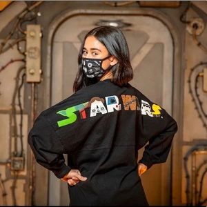 NWT Disney Star Wars Black Spirit Jersey Adults
